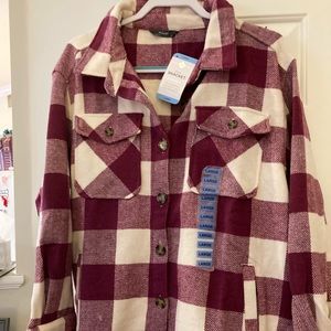 BNWT Plaid Jacket Size Large